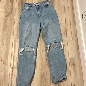 Abercrombie curve love ultra high rise 90s straight Jean